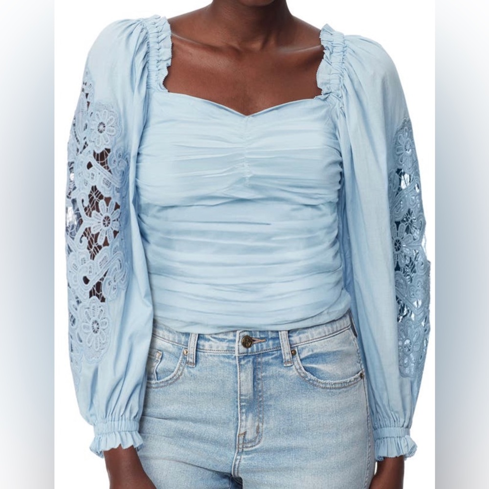 💙Stevie Crop Lace Balloon💙